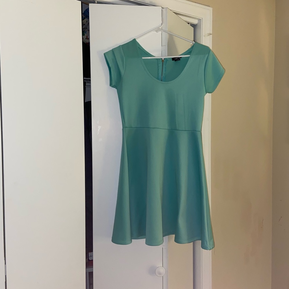 Dress with accented necklace